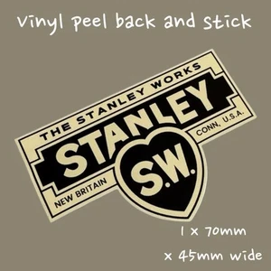 SW Sweetheart Stanley Tools Vinilo Adhesivo Restauración Vintage Avión Herramienta Calcomanía - Imagen 1 de 2