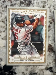 2012 TOPPS ALLEN & GINTER HIGHLIGHT SKETCHES INSERT CARD CARDINALS ALBERT PUJOLS - Picture 1 of 1