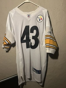 Reebok Stitched Troy Polamalu #43 Pittsburgh Steelers NFL Trikot Größe 52 - Bild 1 von 6