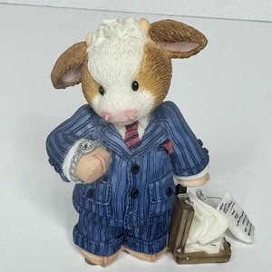 Figura de vaca hombre de negocios Mary's Moo Moos "Suit-a-bull..." Sin caja numerada - Imagen 1 de 12