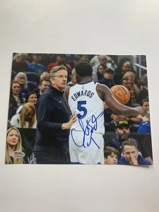 Chris Finch Signed Autographed 8x10 Photo PSA COA TIMBERWOLVES W/Anthony Edwards - Picture 1 of 1
