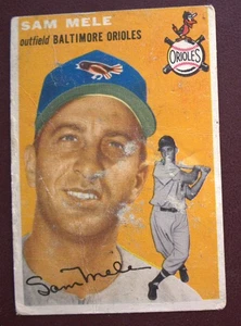 1954 Topps Sam Mele (Baltimore Orioles) #240 Kostenloser Versand - Bild 1 von 2
