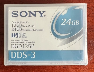 Sony DDS3 Data Cartridge Tape DGD125P *sealed* & rare - Image 1 of 4