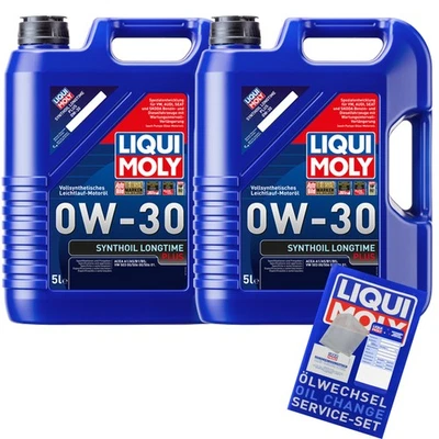 Liqui Moly 0W-30 Synthoil Longtime Plus 10 L ACEA A1 A5 B1 B5 Para VW 506 01 - Imagen 1 de 3