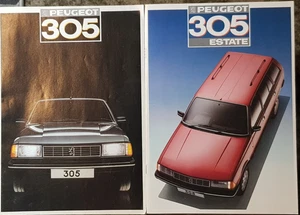Peugeot 305 and Peugeot 305 Estate Car Sales Brochures 1986 Uk Market - Picture 1 of 19