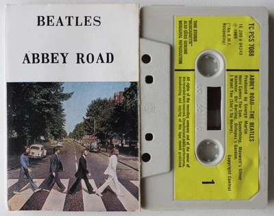 THE BEATLES - ABBEY ROAD (TCPCS7096) EARLY  1970s UK CASSETTE GREEN LABELS DP - Image 1 of 4