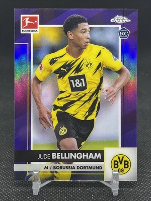 2020 Topps Chrome Jude Bellingham Purple Refractor Rookie /299 RC England #31 - Image 1 of 2