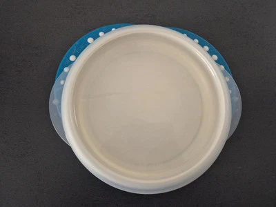 NUK Esslernteller Kindergeschirr Teller petrol weiß - Bild 1 von 3