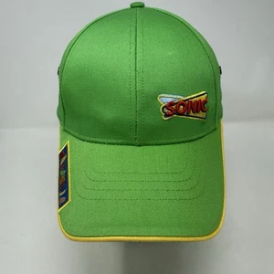 Sonic Hat Employee Lime Green Fruit Uniform Work Strapback Fast Food Apparel - Picture 1 of 11