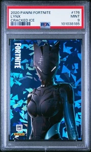 2020 Panini Fortnite #176 LYNX Cracked Ice Crystal Shard PSA 9 - Picture 1 of 2
