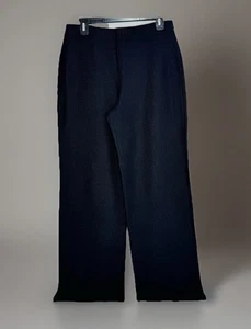 Pantalones de punto de noche grises St. John Marie negros brillantes pierna ancha talla 12 - Imagen 1 de 6