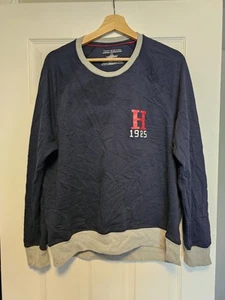 Tommy Hilfiger Sleepwear Pullover Mens Large Crew Neck Knit Sweatshirt - Picture 1 of 4