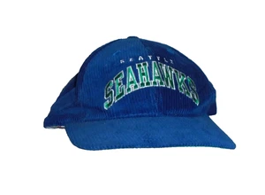 cappello vintage anni 90 Seattle Seahawks in velluto a coste con schienale a scatto vintage - Foto 1 di 5