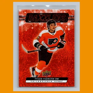 Tyson Foerster #DZ-92 2023-24 Upper Deck Dazzlers Orange Philadelphia Flyers NHL - Picture 1 of 3
