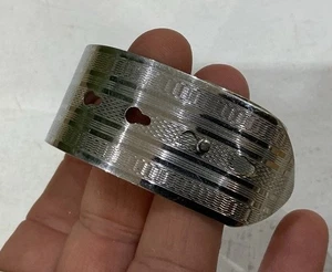 Vintage Chrome Buckle Bangle R17M - Picture 1 of 3