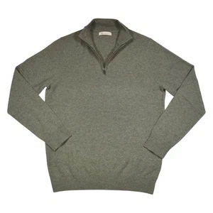 WoolOvers 1/4 Zip grüner Pullover Feinstrick Kaschmir & Merinowollmischung Gr. M - Bild 1 von 13