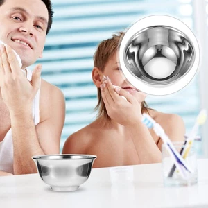 Ciotola schiuma sapone da barba viaggio metallo crema barbiere tazza ciotole per uomo - Foto 1 di 12