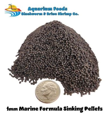 AQUATIC FOODS INC. 1MM MARINE SINKING PELLETS BEST AVAILABLE! FREE SHIPPING!