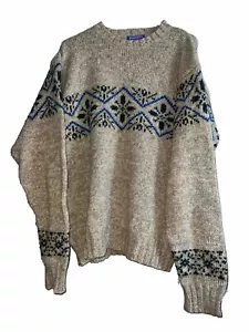 Pendleton 100% Pure Virgin Wool Pullover Brown Sweater Men Size Large - Picture 1 of 6