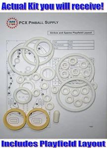 1978 Bally Strikes and Spares Pinball Machine Rubber Ring Kit - Picture 1 of 2