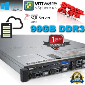 Dell PowerEdge R620 2x E5-2650v2 2.60Ghz 16-Cores 96GB DDR3 H710  4.8TB SAS 10K - Picture 1 of 10