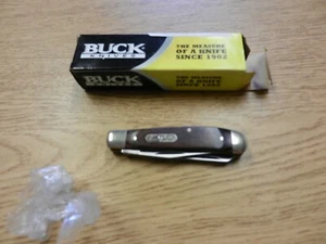 2007 Buck 382 Trapper Knife W/ Box Paperwork 2 Blades 3 3/8" Closed China Unused - Picture 1 of 5