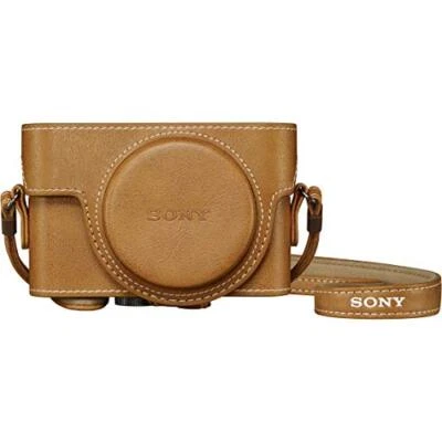 SONY jacket case LCJ-RXK CC beige Faux leather for Sony RX Series NEW from Japan Foto 1 de 3