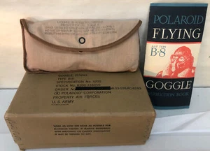 VINTAGE WW2 POLOROID FLYING  B-8 FLYING LENSE BOX FOR GOGGLES - Picture 1 of 8