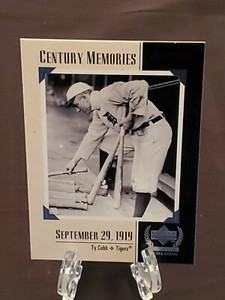 TY COBB 1999 Upper Deck Century Legends Century Memories #130 Detroit Tigers 
