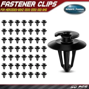 50x 9mm Nylon Door Panel Trim Clips Retainer Double Head for Mercedes-Benz G500 - Picture 1 of 9