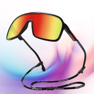 Large Frame Men's Polarized Driving Sunglasses Outdoor Sport Cycling Eyewears - Picture 1 of 12