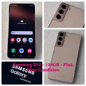 Samsung Galaxy S22 SM-S901B/DS - 128GB - Pink (Unlocked) - Grade A+ - ref 201 - Picture 1 of 11