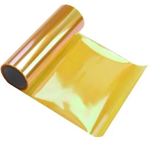 Gelbe Auto Nebelscheinwerfer Folie Hologramm Oilslick Autofolie Nebler Folieren - Afbeelding 1 van 3