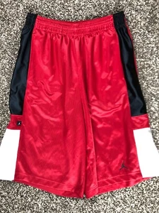 Y2K Nike Air Jordan Bred Baggy Basketball Gym Shorts Mens Large - Picture 1 of 8