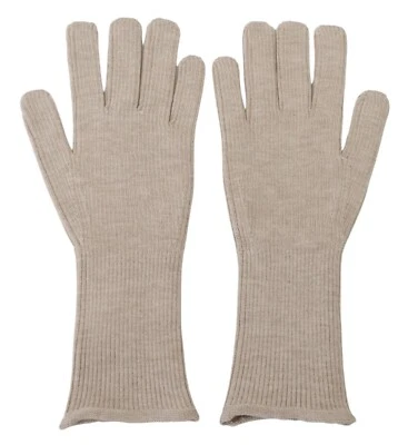 Guantes DOLCE & GABBANA Hombres Marfil Cachemira Seda Manos Mitones s. 9 / M 300usd Foto 1 de 4