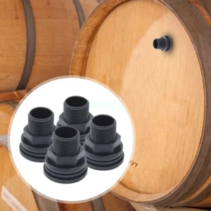 4 Pcs PVC Bulkhead Fitting Easy To Install Water Tank Connector Aquariums HOT - Picture 1 of 14