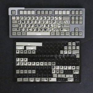 PBT Keycaps 141 Retro Programmer DyeSublimation Keycap Set CherryProfile - Picture 1 of 8