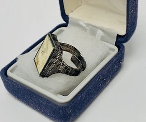 Rare Antique Liu Silver Ring Filigree Display piece. 19 century. Heavily Worn. - Picture 1 of 6