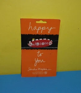 NEW Department 56 Sandra Magsamen Ceramic Halloween Pin - Picture 1 of 1