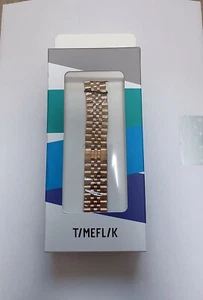 Smartwatch Stainless Strap 20mm_RoseGold Stainless Steel Watch Bands Strap - Picture 1 of 8