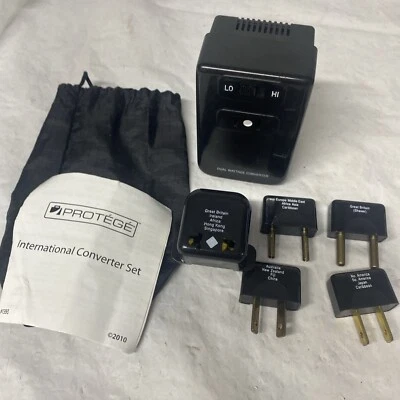 Travel Dual Wattage Converter Set PROTEGE Model 1393 Protege International - Image 1 of 4