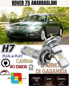 Set LED H7 Para Rover 75 6000K Blanco 6000 Lumen Canbus Cruce - Imagen 1 de 2