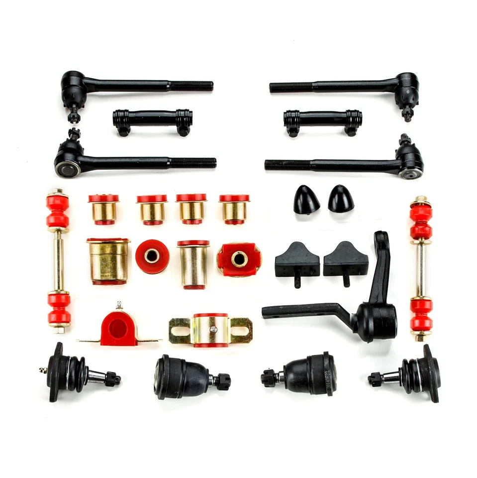 Красный полиэтиленовый главный комплект для восстановления передней подвески овальный подходит для Pontiac GTO 1971 1972 годов выпуска - Изображение 1 из 4