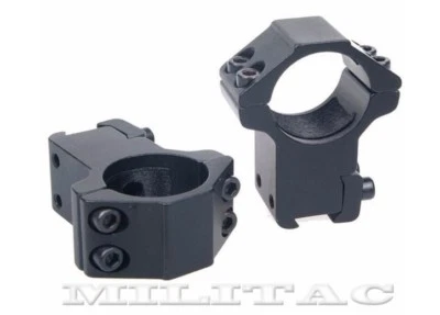 Hohe Montageringe 30mm Durchmesser für Prismenschiene 11 - 14mm