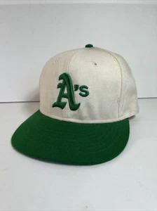 Vintage ROMAN Cooperstown Collection Oakland Athletics Fitted Hat 7 1/8 USA! - Picture 1 of 11