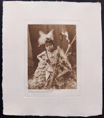 Negativo de fotografía original Edward S. Curtis 1921 "Return Of Snake Racers" Foto 1 de 4