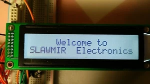 2x20 characters LCD display black on white STN positive led backlight 2x8pin - Picture 1 of 8