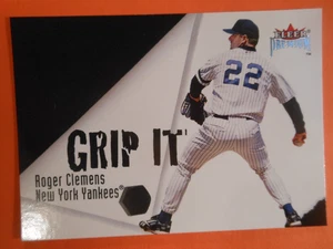 2001 Fleer Premium Roger Clemens Derek Jeter Grip It and Rip #1 GR Yankees - Picture 1 of 6