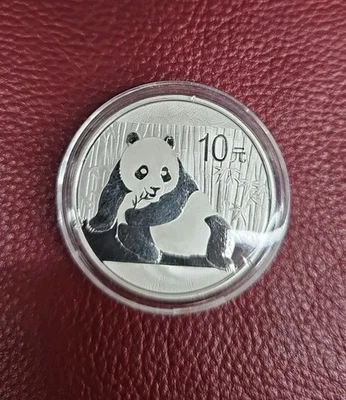 Moneda panda de plata china de 10 yuanes 2015 1 oz 🇨🇳 🪙  Foto 1 de 2