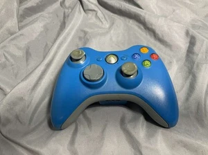 Official OEM Microsoft Xbox 360 BLUE & GRAY Wireless Controller! - TESTED GOOD - - Picture 1 of 4